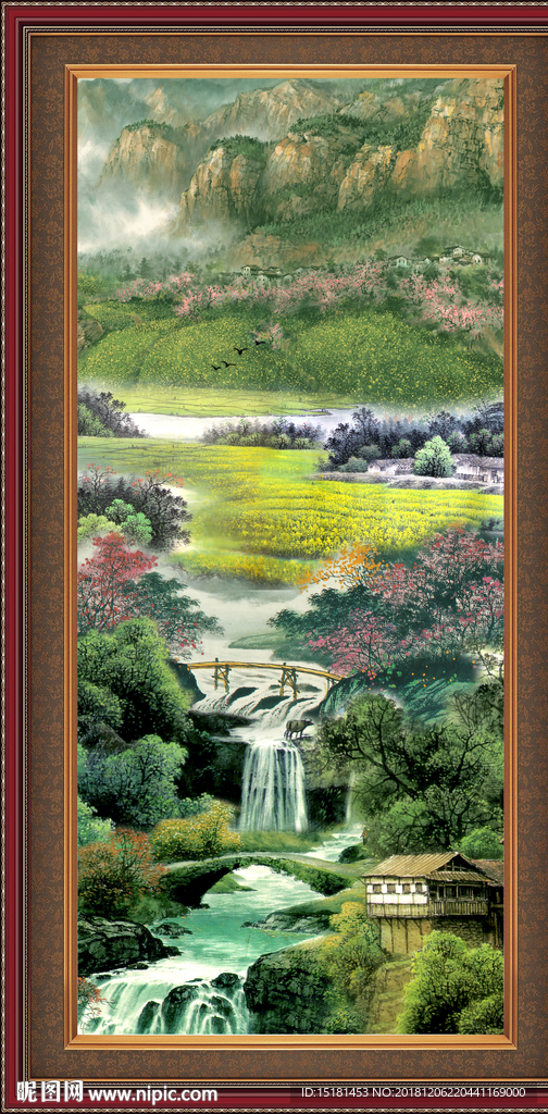 山水画 山水风景 巨幅山水画
