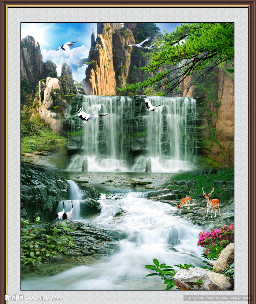 山水画 山水风景 巨幅山水画