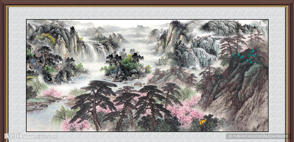 山水画 山水风景 巨幅山水画
