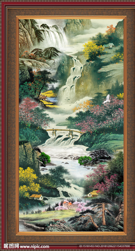 山水画 山水风景 巨幅山水画