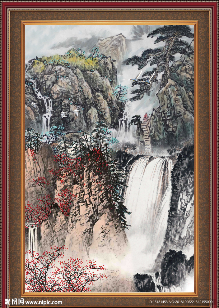 山水画 山水风景 巨幅山水画