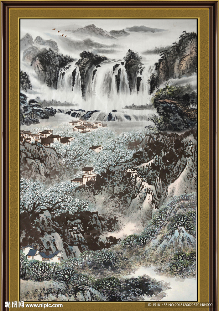 山水画 山水风景 巨幅山水画