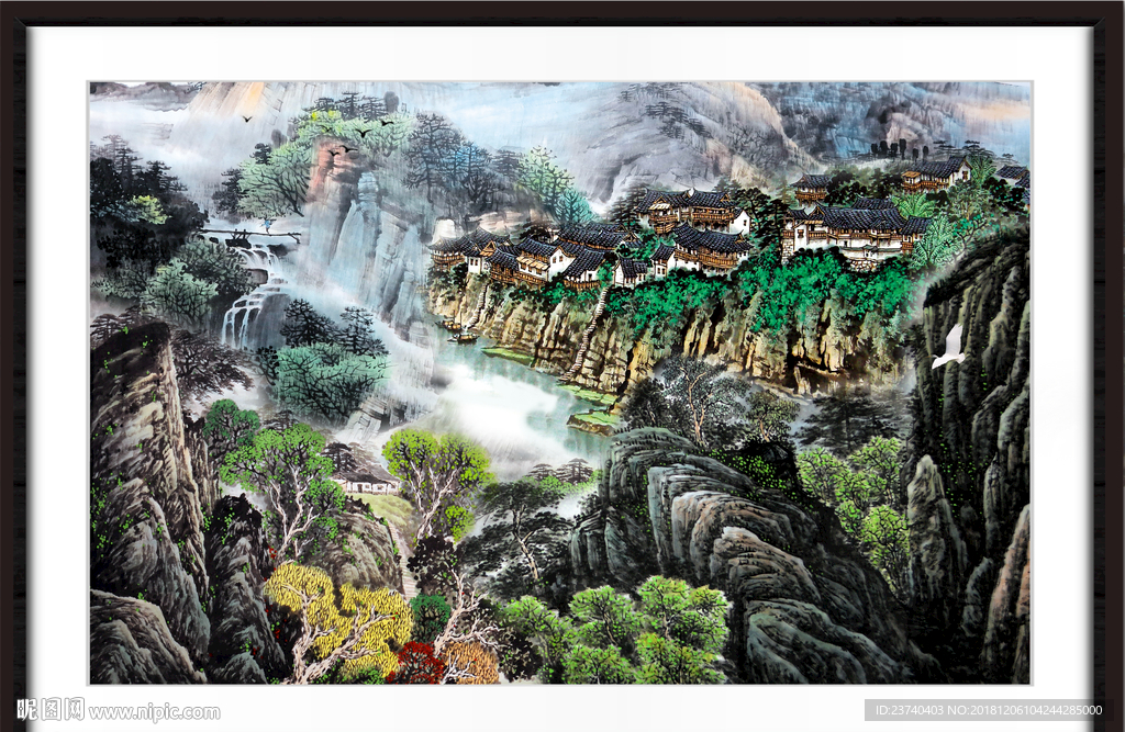 山水国画 巨幅山水 巨幅山水国