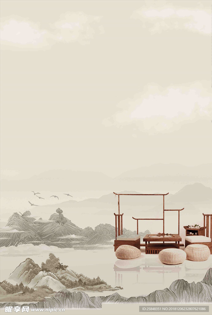 中式 海报 地产