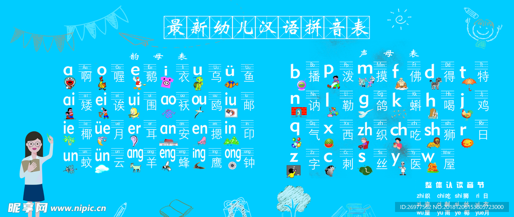 幼儿汉语拼音表