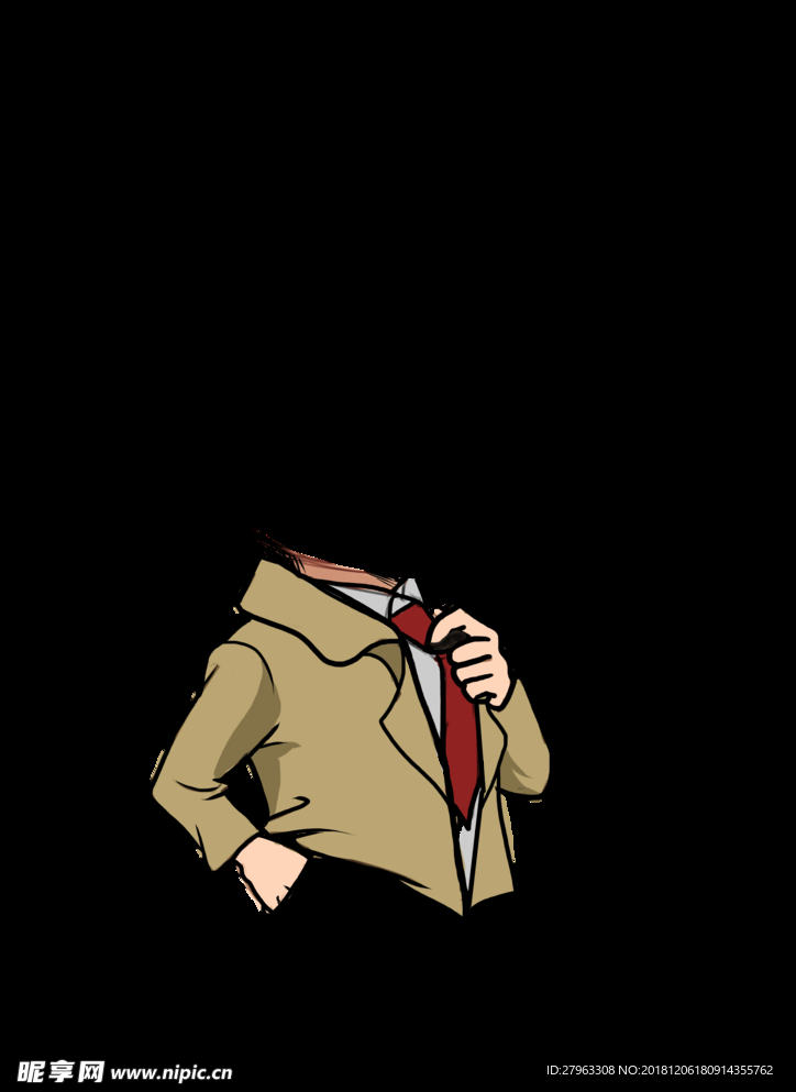 商务卡通人物像