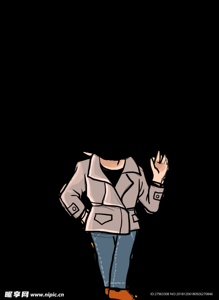 商务卡通人物像