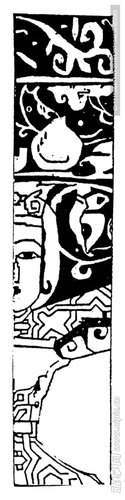 抽象底纹 欧式黑纹 古典花纹