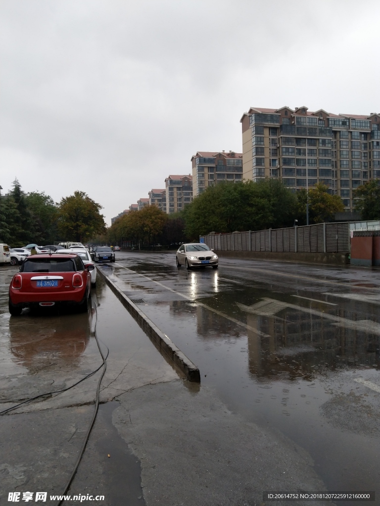 雨天的城市街道