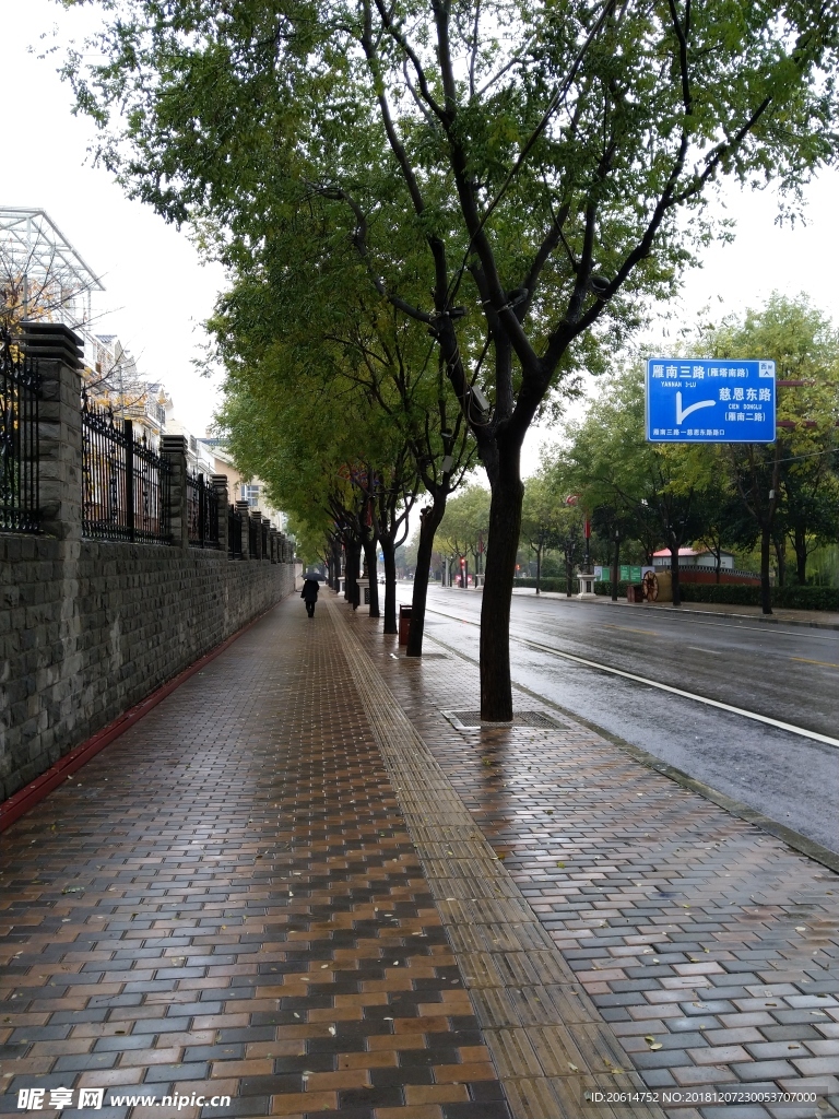 雨天的街道风景
