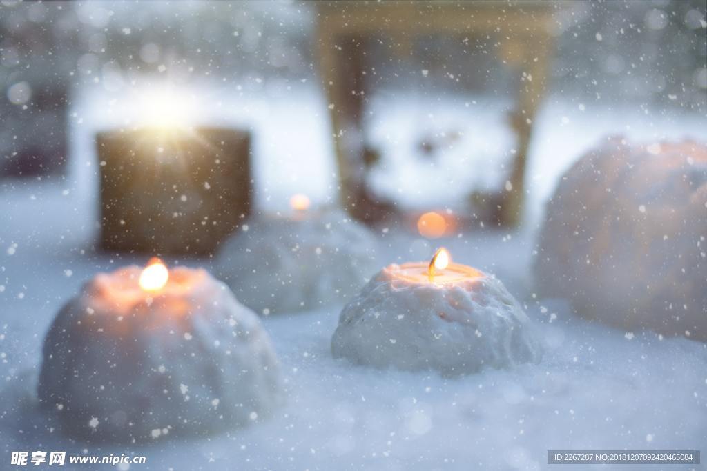 蜡烛雪花