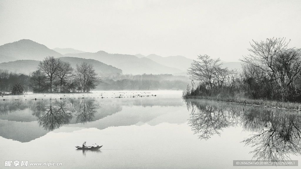 中国风江南水乡清晨美景