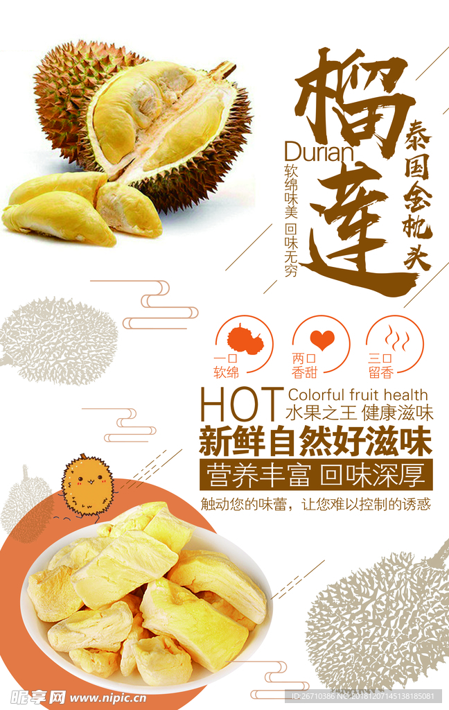 水果榴莲海报