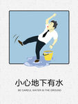 小心地滑