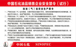 中国石化油品销售企业安全禁令