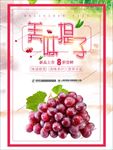 水果美味提子宣传海报