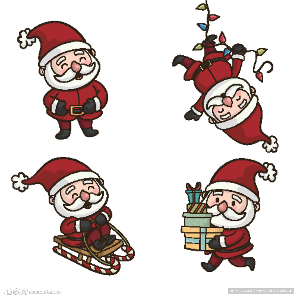 圣诞老人 圣诞节素材 卡通圣诞