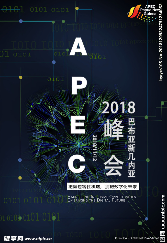 APEC峰会 数字海报