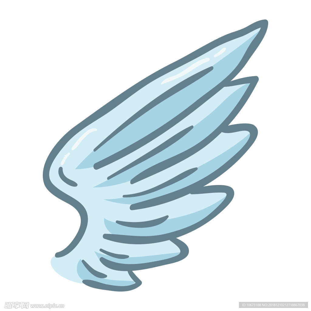 卡通翅膀图片