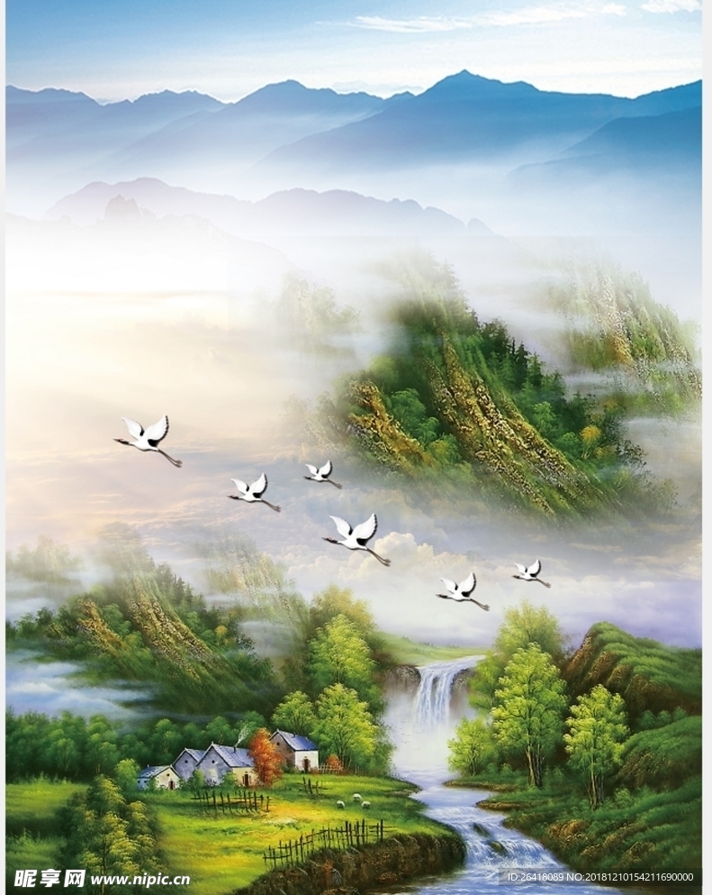 山水风景装饰画