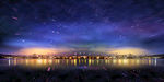 城市夜空背景设计