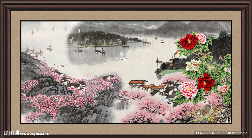 人间仙境 风景画