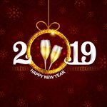 金色2019新年海报