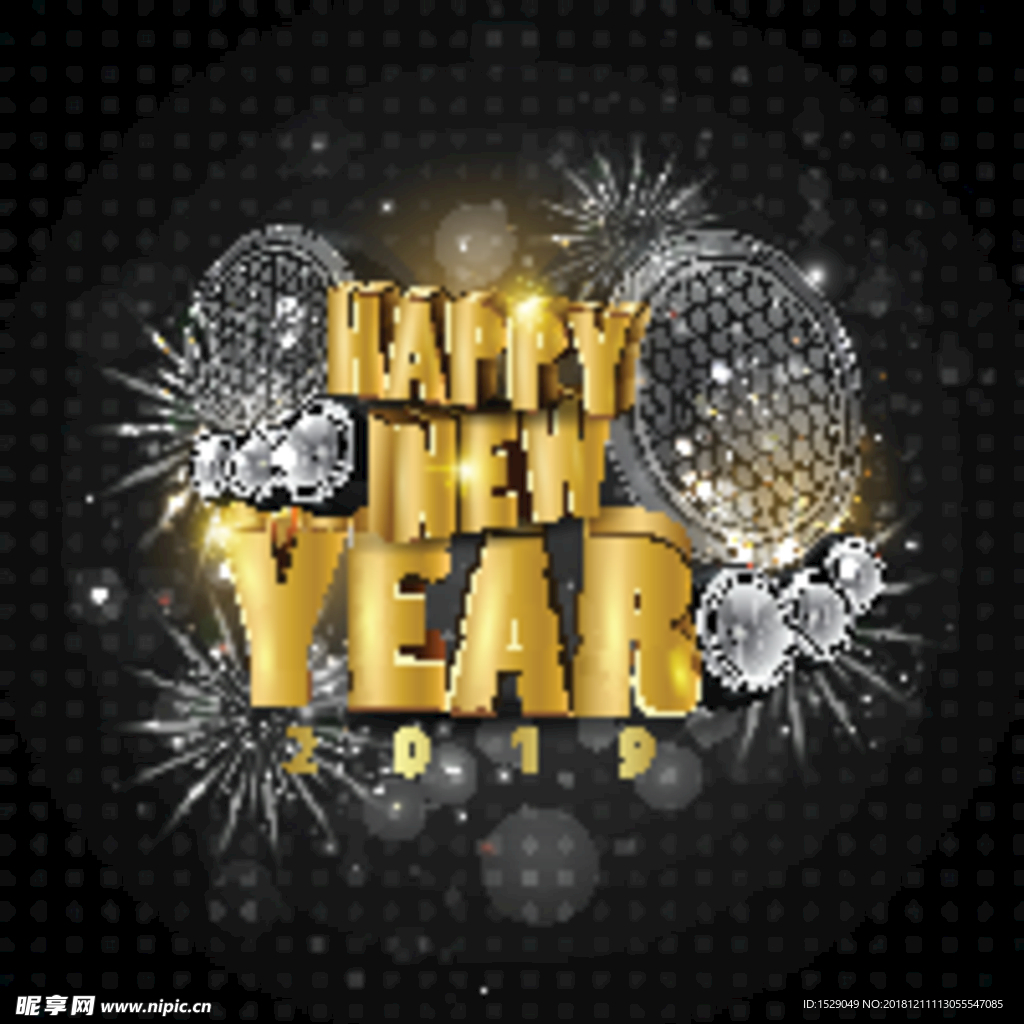 金色2019新年海报