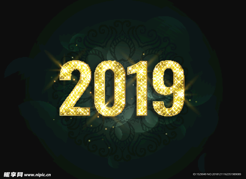 金色2019字体