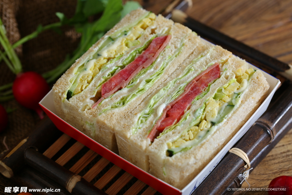 三明治 点心 零食 西点 美食