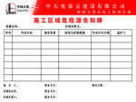 危险源告知牌