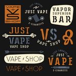 英文复古促销标签