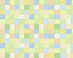 绿花格子