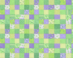 绿花格子