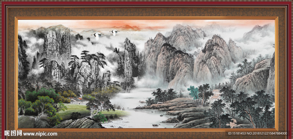 山水图 办公室山水画