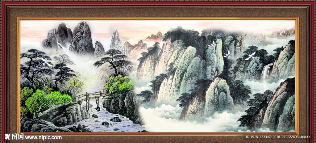 山水图 办公室山水画
