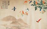 江南春新中式彩雕背景墙