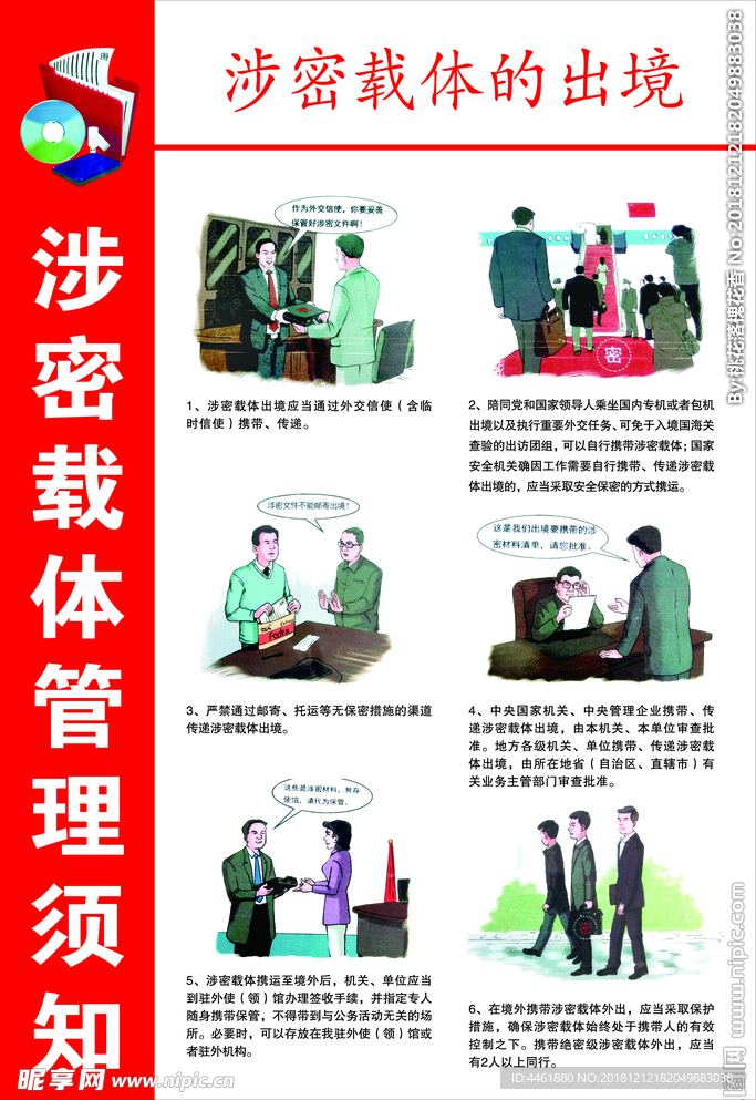 涉密载体的出境