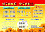 创文明单位 做文明职工