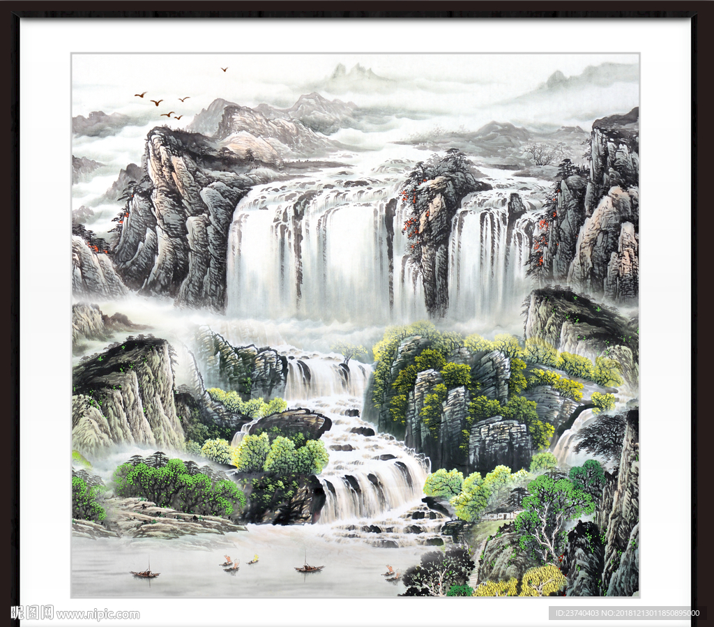 山水中堂画 大厅山水画