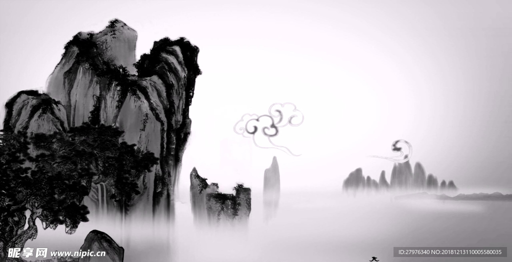 水墨画背景