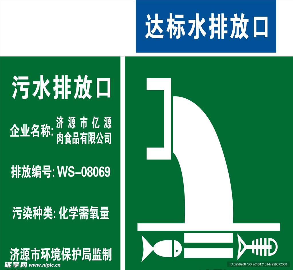 污水排放口标示牌