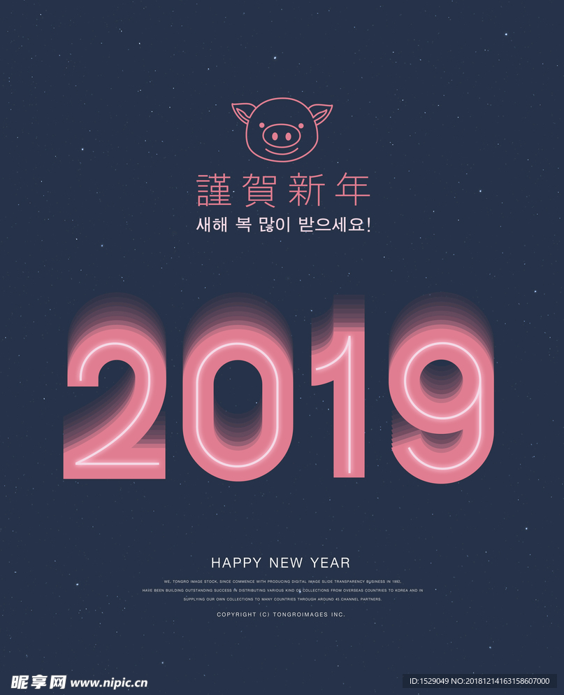 2019猪年海报
