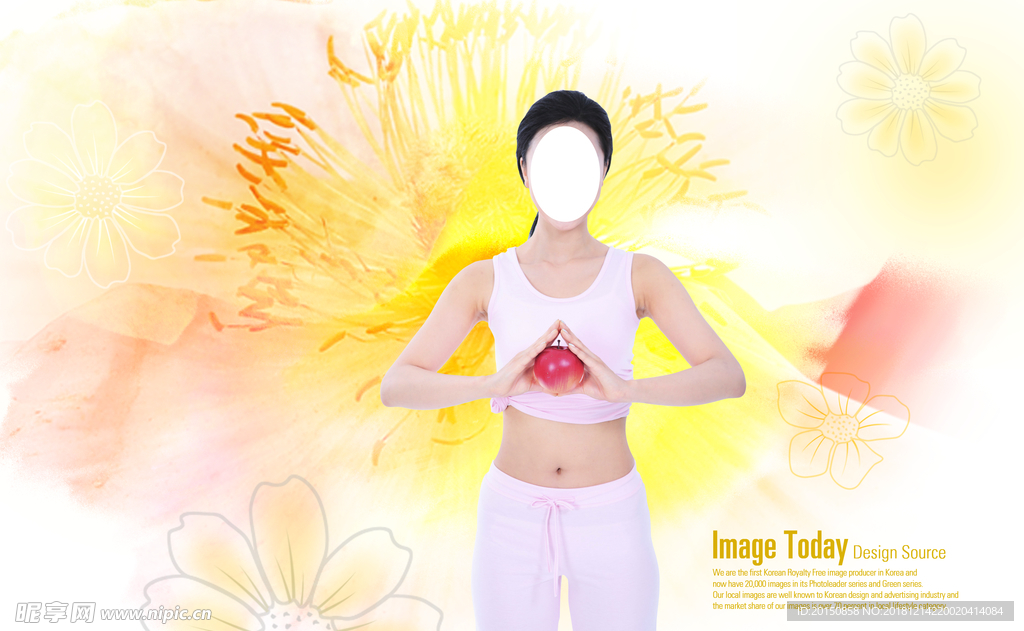 瑜伽海报 瑜伽展板 瑜伽健身