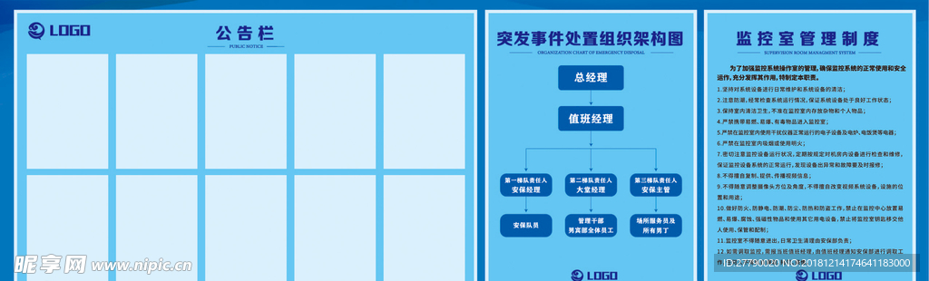 职能部门公告栏组织架构