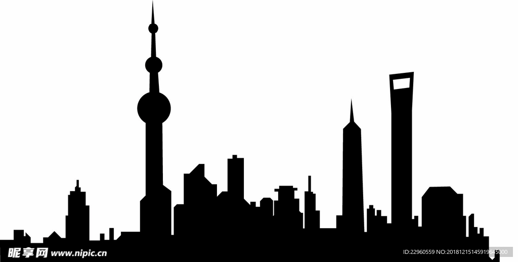 上海 城市 东方之珠 剪影