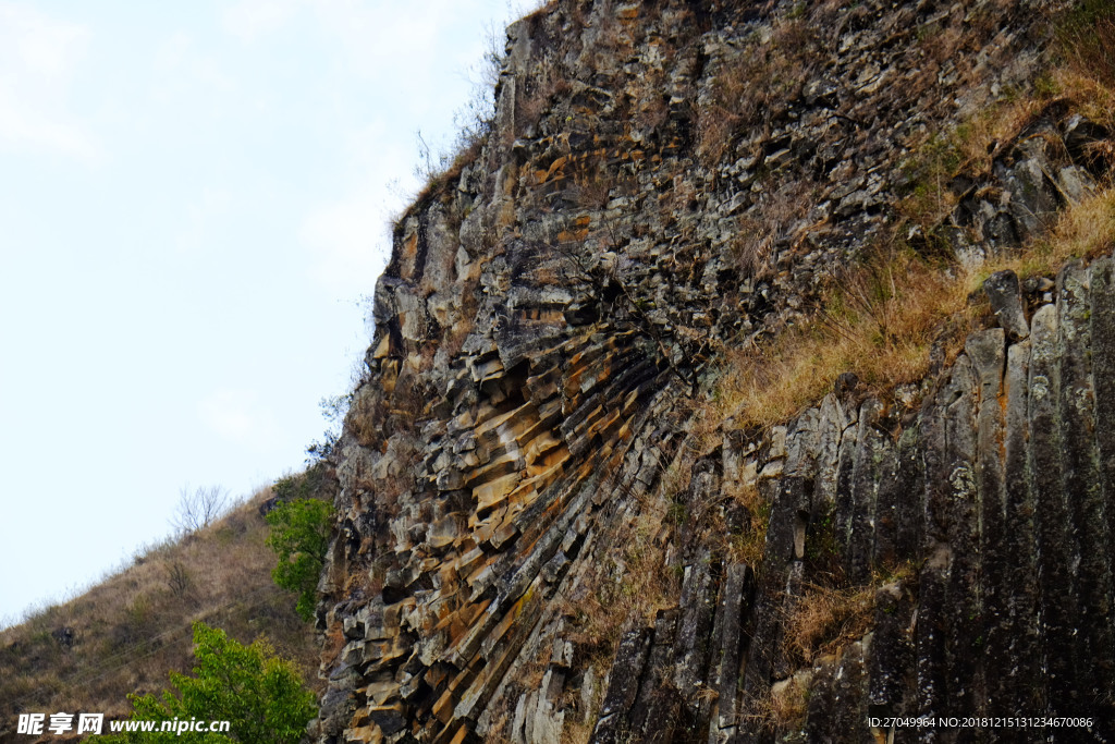 腾冲火山地质柱状节理