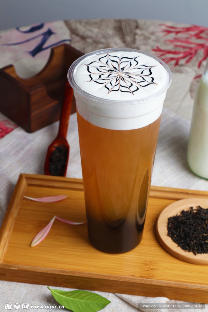 奶茶 珍珠奶盖茶