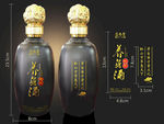 配制养身酒 瓶标