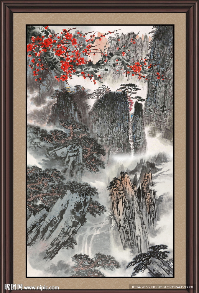 国画梅花